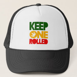 Keep one rolled - Herb Rasta Reggae - Trucker Cap キャップ