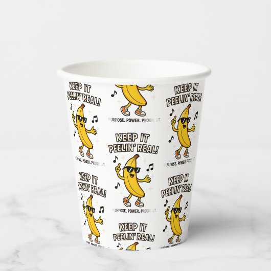 Keep Peelin  Cloth Napkin 紙コップ (正面)