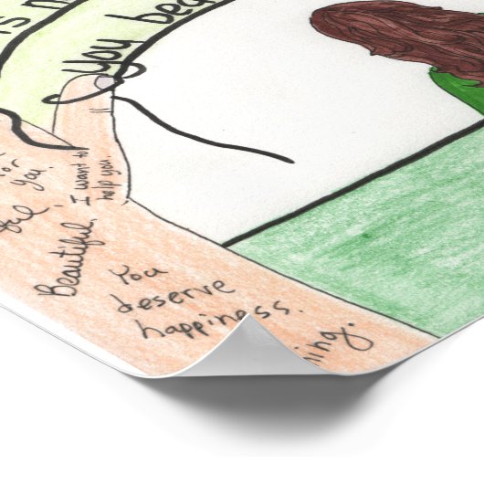 Keep Persisting (Depression) 11x14 ポスター (角)