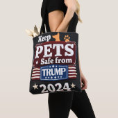 Keep Pets Safe From Trump 2024for Pet Lovers トートバッグ (クローズアップ)