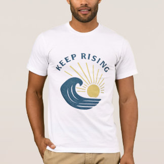 Keep Rising Retro Wave Sun Tee Tシャツ