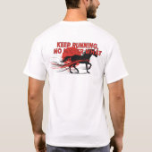 Keep Running Motivational Horse Silhouette T-Shirt Tシャツ (裏面)