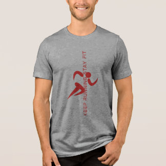 Keep Running Stay Fit – Motivational Fitness トライブレンドTシャツ
