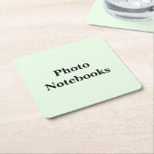 Keep Scrolling to See These Photo Notebooks -  スクエアペーパーコースター (アングル)