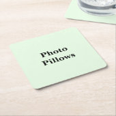 Keep Scrolling to See These Photo Pillows スクエアペーパーコースター (アングル)