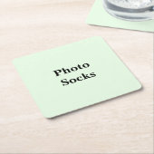 Keep Scrolling to See These Photo Socks スクエアペーパーコースター (アングル)
