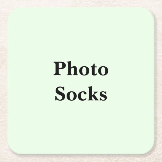Keep Scrolling to See These Photo Socks スクエアペーパーコースター (正面)