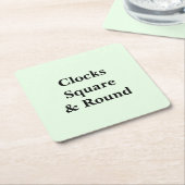 Keep Scrolling to See These Photo Wall Clocks  スクエアペーパーコースター (アングル)