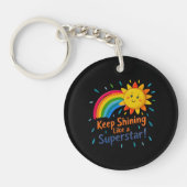 Keep Shining Like a Super Star Acrylic Keychain キーホルダー (正面)