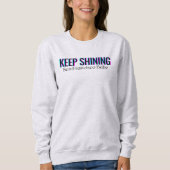 KEEP SHINING San Francisco Babe Typography スウェットシャツ (正面)