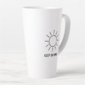Keep Shining Sun Design T カフェラテマグ (右アングル)
