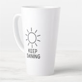 Keep Shining Sun Design T カフェラテマグ (左アングル)