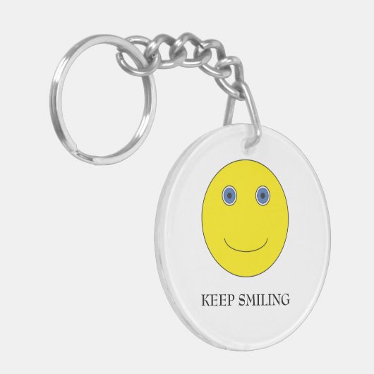 Keep Smiling キーホルダー (正面左)