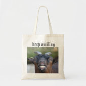 keep smiling トートバッグ (正面)