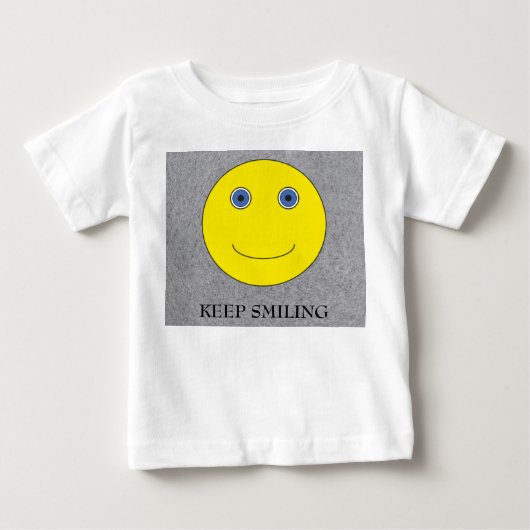 Keep Smiling ベビーTシャツ (正面)