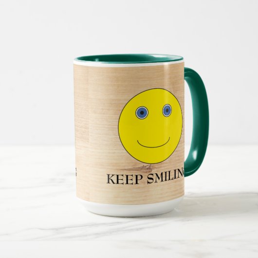 Keep Smiling マグカップ (正面右)