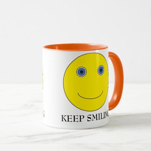 Keep Smiling マグカップ (正面右)