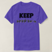 KEEP SMILING ASL Sign Language Design 1 Tシャツ (デザイン正面)