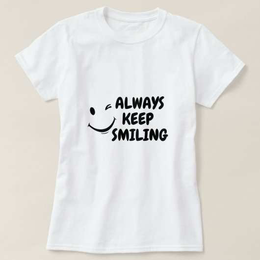 KEEP SMILING Tシャツ (デザイン正面)