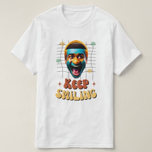 Keep smiling tシャツ (デザイン正面)
