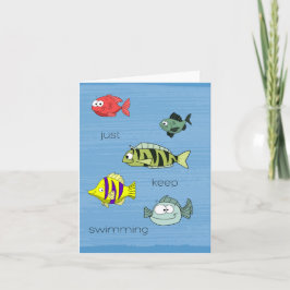 Keep Swimming Fish card カード