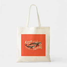 Keep Swimming Whales トートバッグ