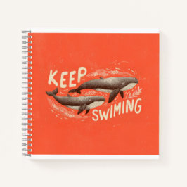 Keep Swimming Whales ノートブック