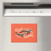 Keep Swimming Whales マグネット (インサイチュ (食洗機))