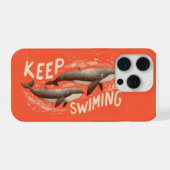 Keep Swimming Whales iPhoneケース (裏面横)