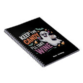 Keep the Candy, I’ll Take the Wine Funny Halloween ノートブック (右側)