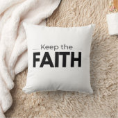 Keep the Faith - Christian Minimalist Aesthetic Sh クッション (ブランケット)