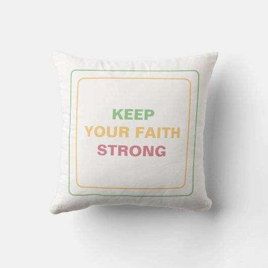 Keep The Faith Strong: Calming, Peace & Positivity クッション (裏面)