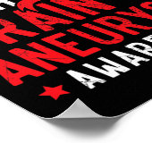 Keep The Fight Brain Aneurysm Aneurysm Awareness  ポスター (角)