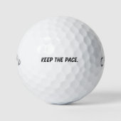 'Keep The Pace' Motivation Tool Gift  ゴルフボール (正面)