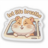 Keep the Peace, Keep the Pace – かわいいスクーター シール (正面)