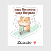Keep the Peace, Keep the Pace – Cute Scooter シール (シート)