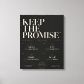 Keep The Promise™ | プレミアム規律と自己成長 キャンバスプリント (正面)