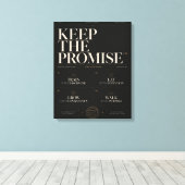 Keep The Promise™ | プレミアム規律と自己成長 キャンバスプリント (インサイチュ (ウッドフロア))