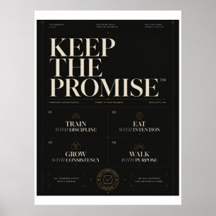 Keep The Promise™ プレミアム規律と自己成長 ポスター
