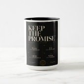 Keep The Promise™ | プレミアム規律と自己成長 マグカップ (中央)