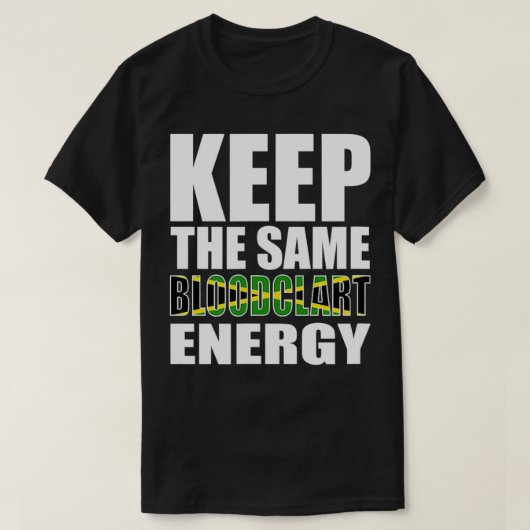 Keep the Same Energy, Jamaican, Jamaica Flag Tシャツ (デザイン正面)
