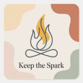 Keep The Spark スクエアシール (正面)