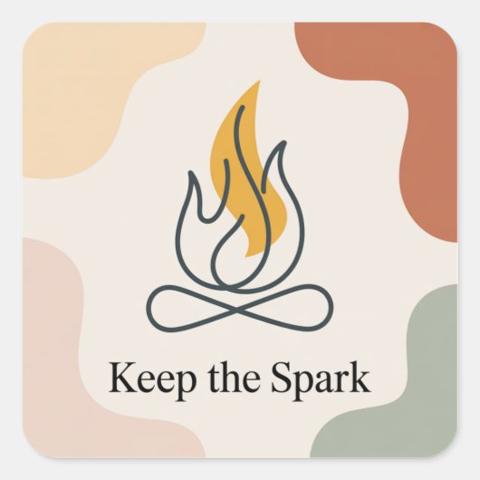 Keep The Spark スクエアシール (正面)