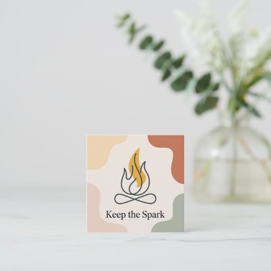 Keep The Spark スクエア名刺 (スタンド正面)