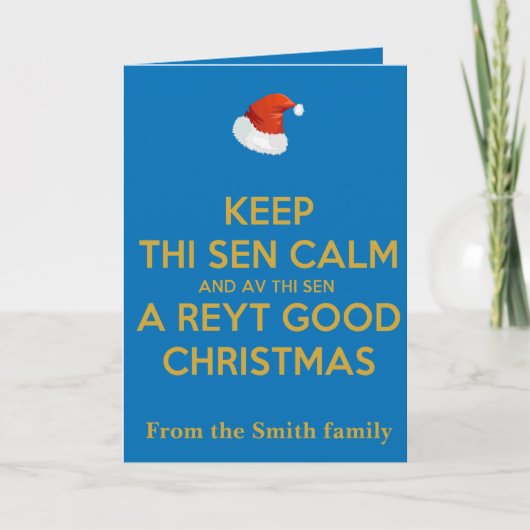 Keep Thi Sen Calm And Av Thi Sen A Reyt Good Chris カード (正面)