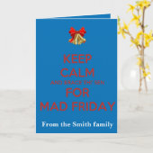 Keep Thi Sen Calm And Brace This Sen Mad Friday カード (黄色い花)