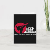 Keep Training Until The Belt Turns Black Karate  カード (正面)