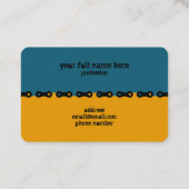 Keep Turning That Crank Blue Orange 名刺 (裏面)