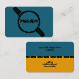 Keep Turning That Crank Blue Orange 名刺