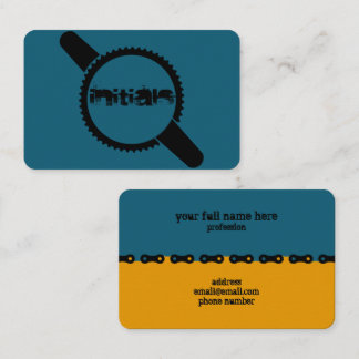 Keep Turning That Crank Blue Orange 名刺